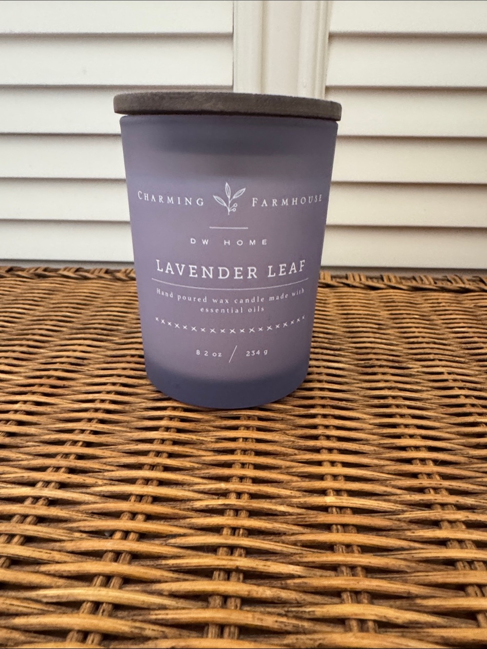 Charming Farmhouse DW Home Lavender Leaf Candle